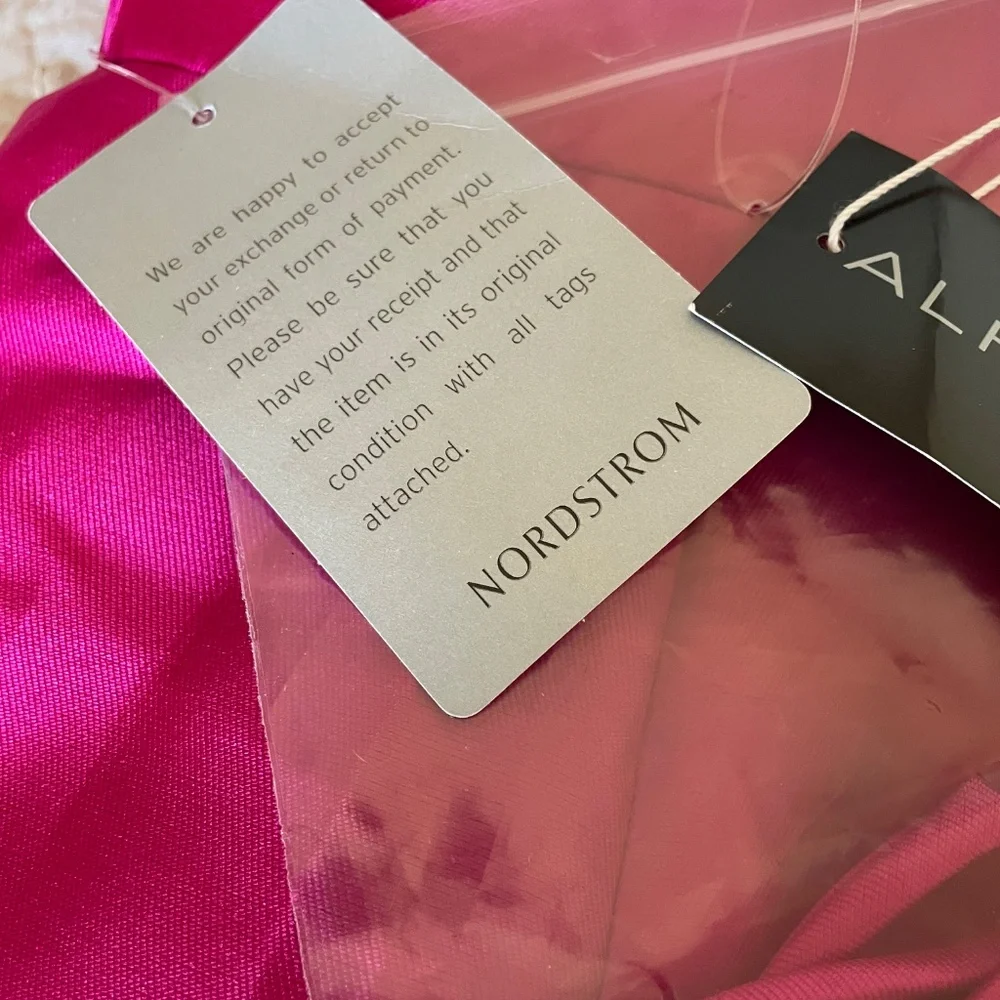 ALFRED SUNG Sateen Strapless Pleated Front Slit Formal Gown Size 10 NWT - Picture 5 of 6